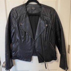 Topshop Faux Leather Jacket